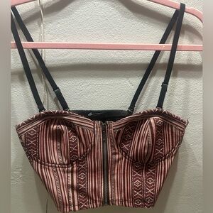 Tribal Crop Top Bustier Medium